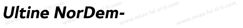 Ultine NorDem字体转换